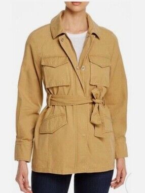 7 For All Man Kind Utility Belted Jacket Cotton Camel Colour (XL?)